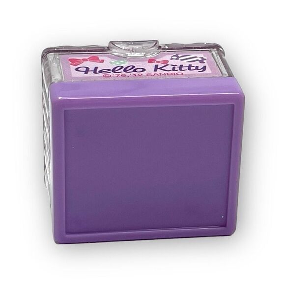 Sanrio Hello Kitty Treasure Box Stamp Seal Signet Purple No Stickers - Picture 5 of 6